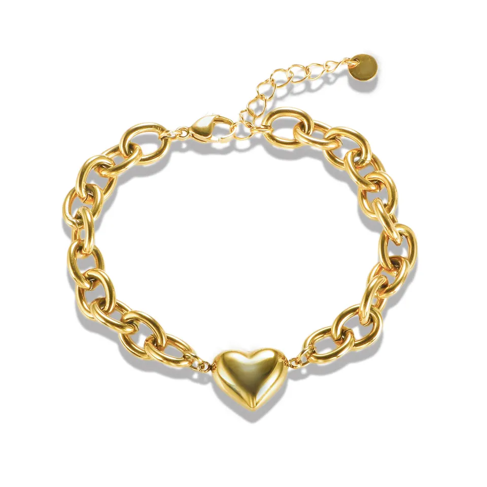 Alicia Chain Armband med Hjärtat