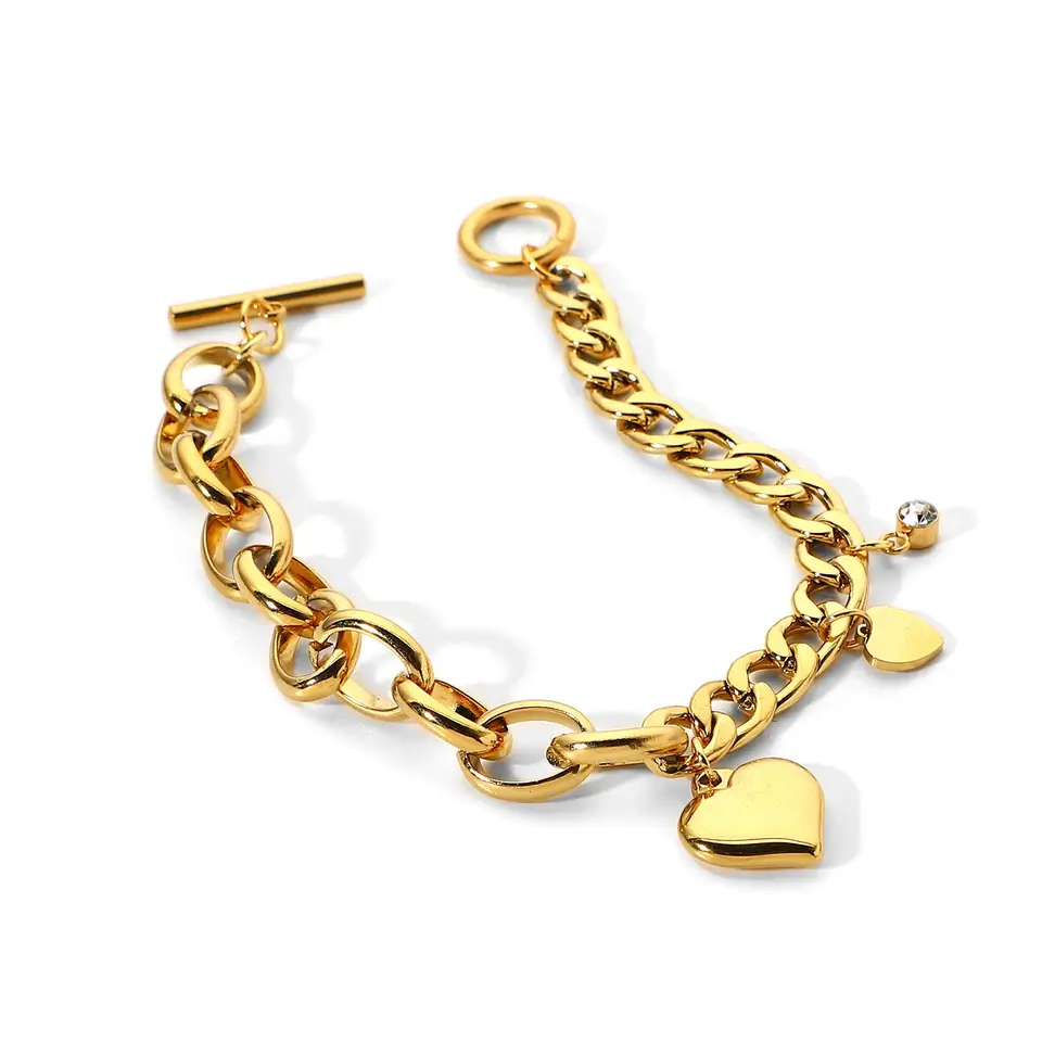 Hjärtkedja Armband