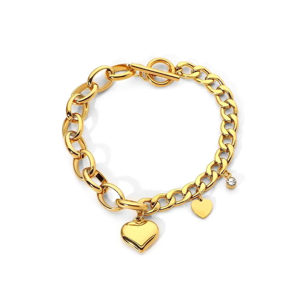 Hjärtkedja Armband