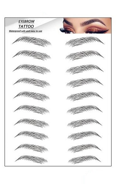 Ögonbryn Tatuering Eyebrow Tattoo 4D Svart