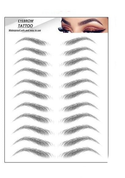 Ögonbryn Tatuering Eyebrow Tattoo 4D Svart