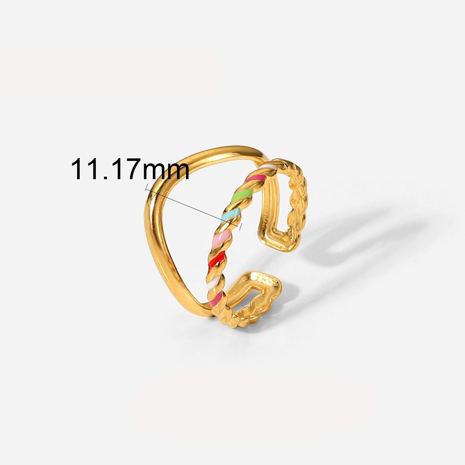 Vrid dubbelt lager Ring