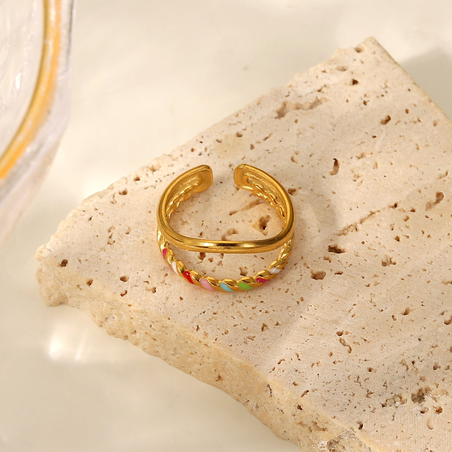 Vrid dubbelt lager Ring