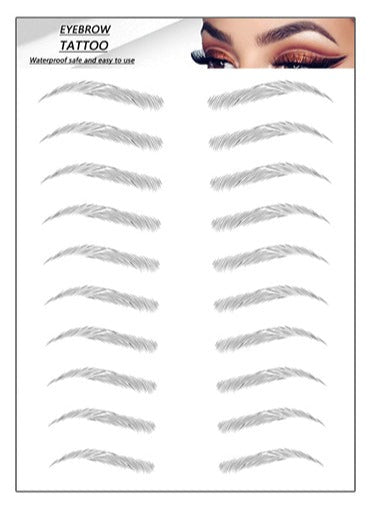 Ögonbryn Tatuering Eyebrow Tattoo 4D Svart