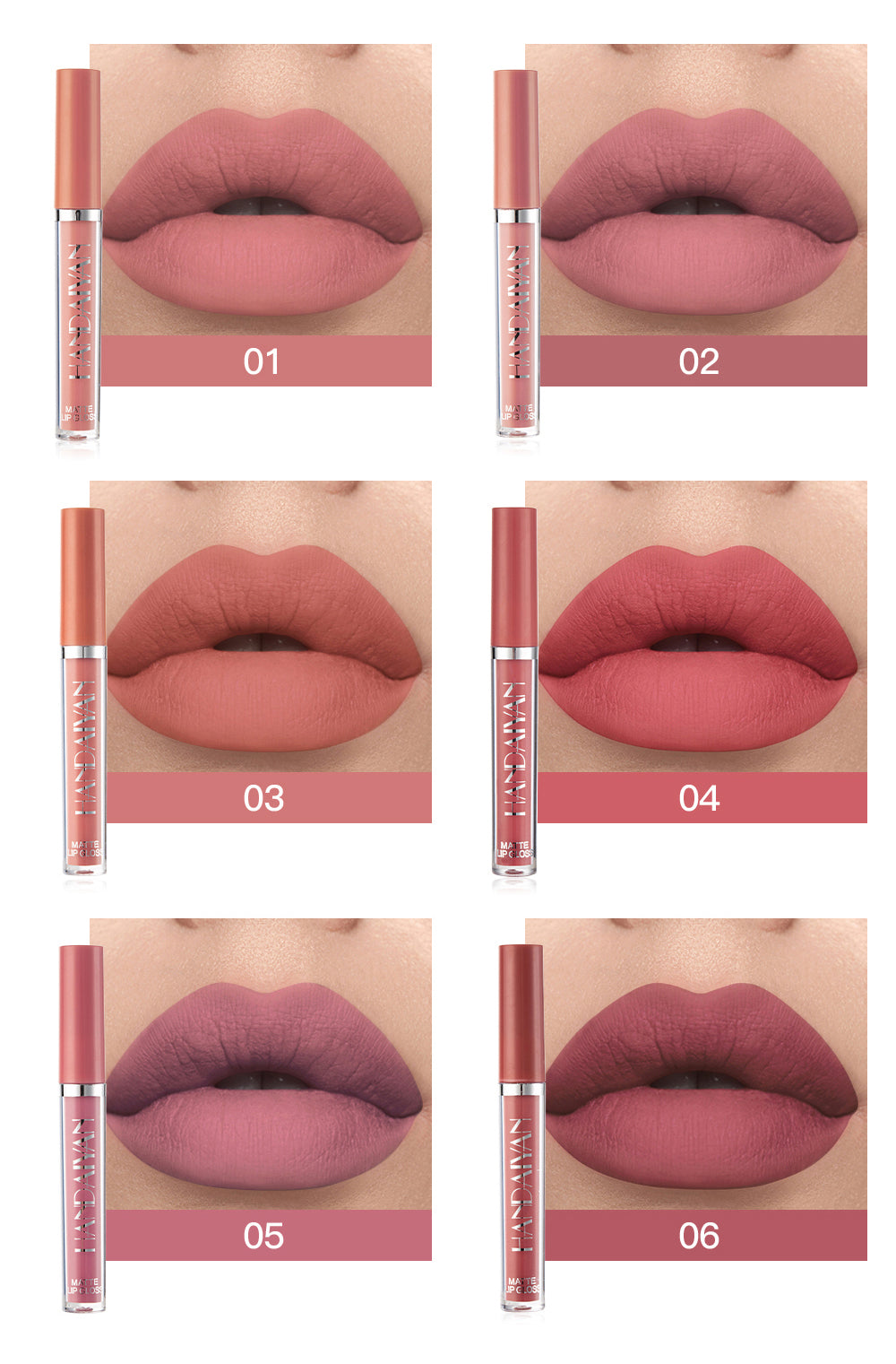 Matte Lipstick Läppstift 6 PACK