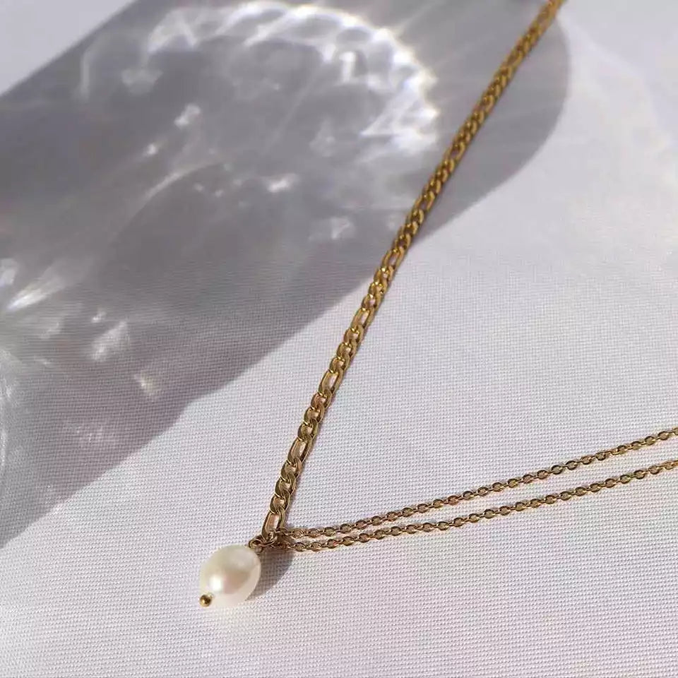 Mixed double Chain Halsband