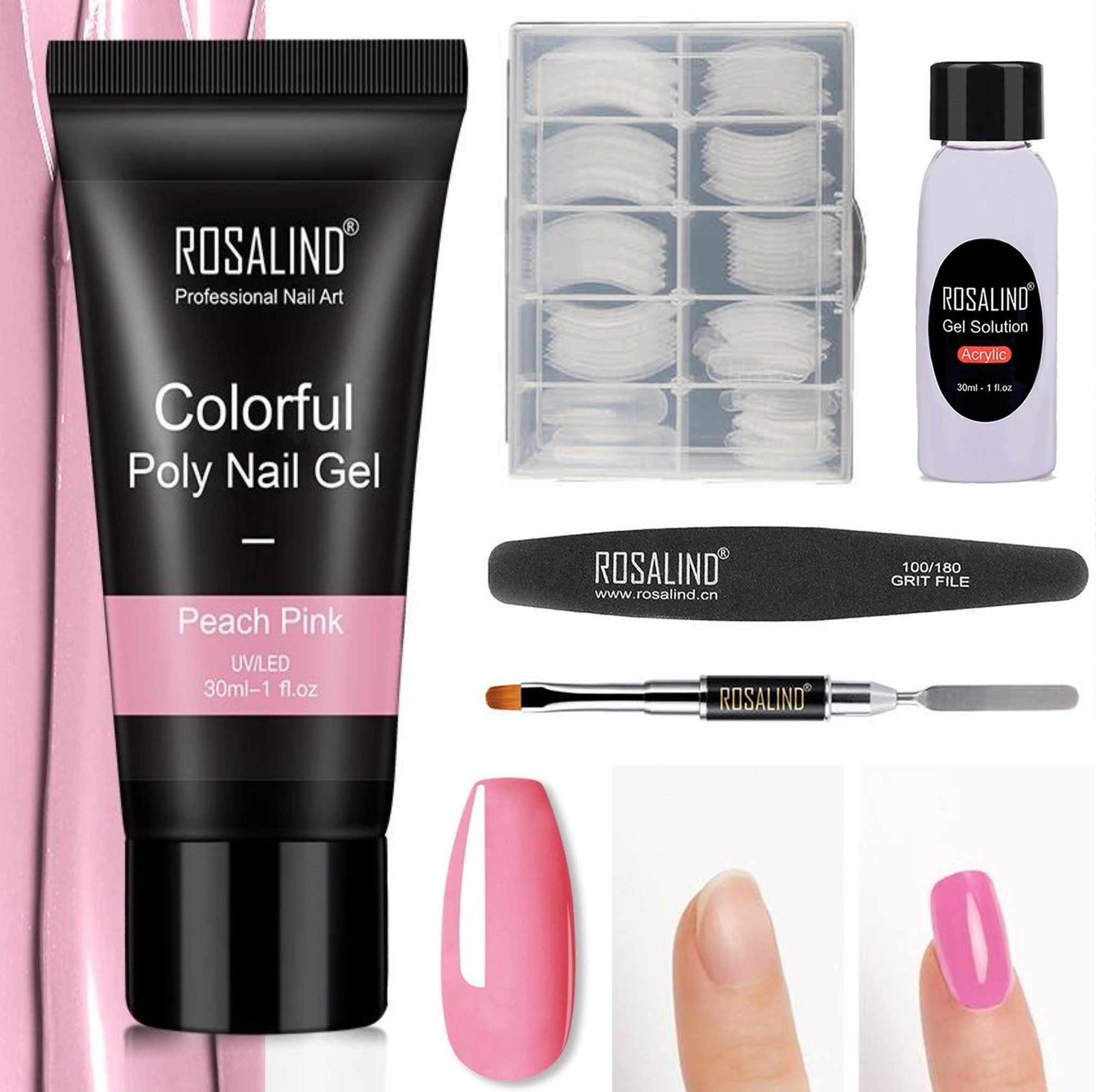 Färgad Polygel Kit