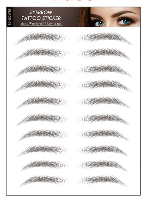 Ögonbryn Tatuering Eyebrow Tattoo 4D Svart