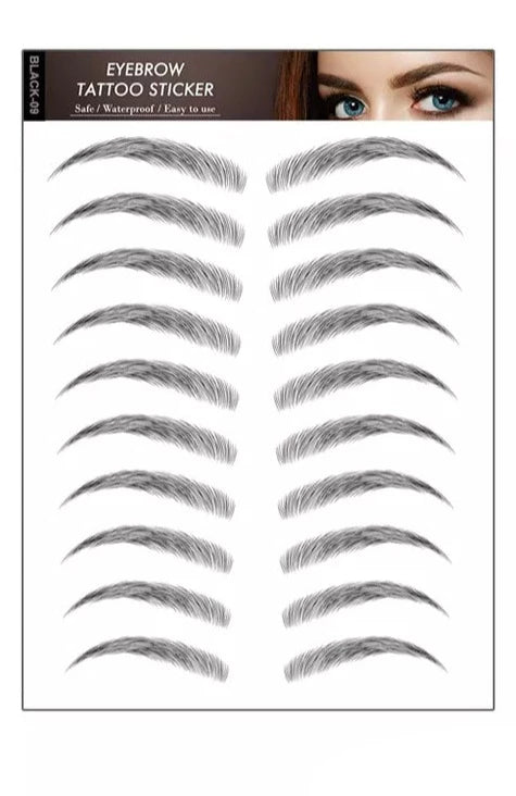ÖgonbrynTatuering Eyebrow Tattoo 4D Black