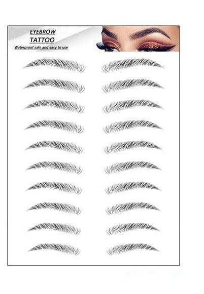 Ögonbryn Tatuering Eyebrow Tattoo 4D Svart