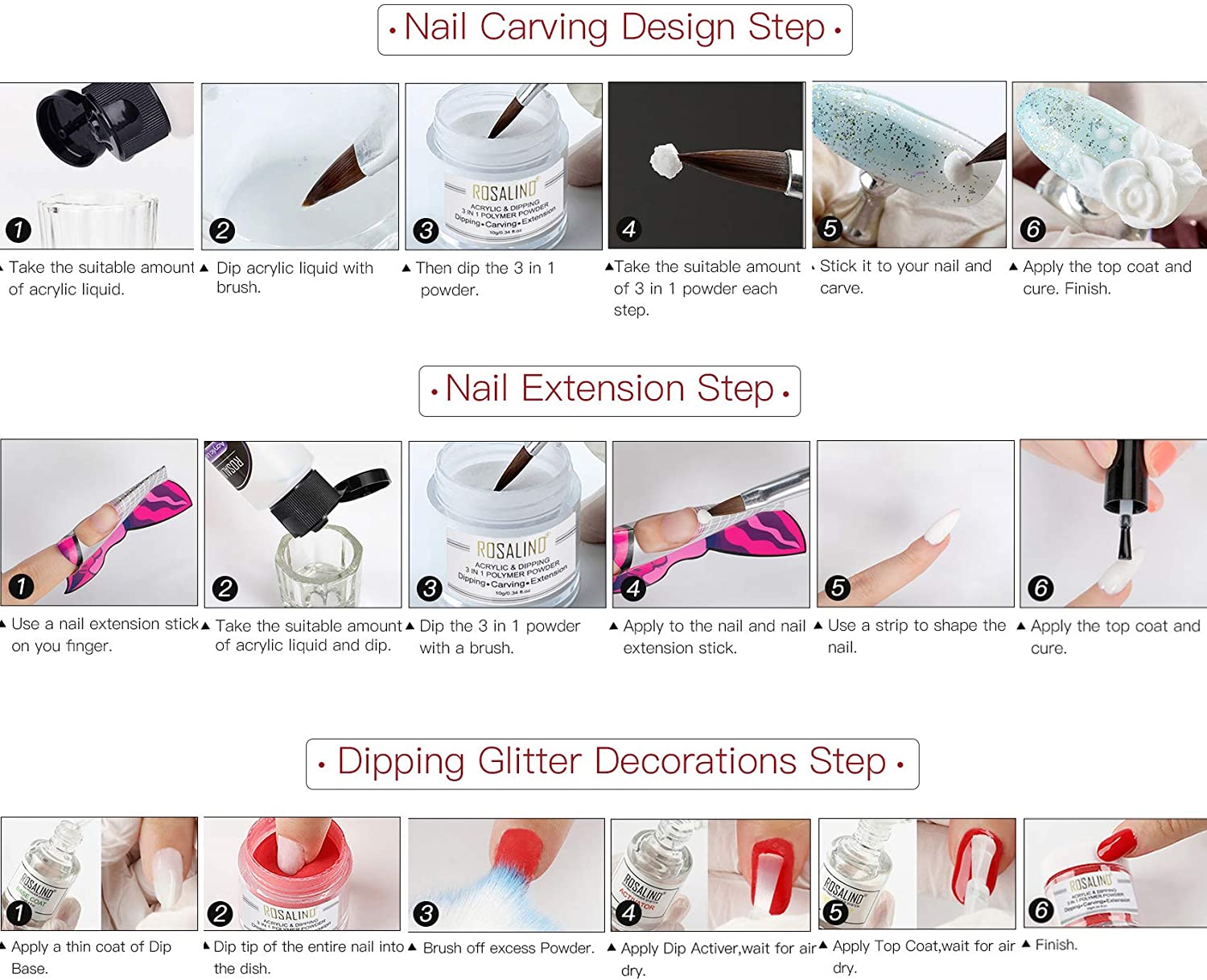 3 in 1 Polymer Powder Dipping/Carving/ Extension