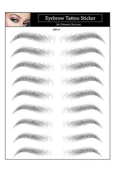 ÖgonbrynTatuering Eyebrow Tattoo 4D Black