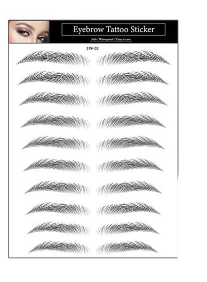 ÖgonbrynTatuering Eyebrow Tattoo 4D Black