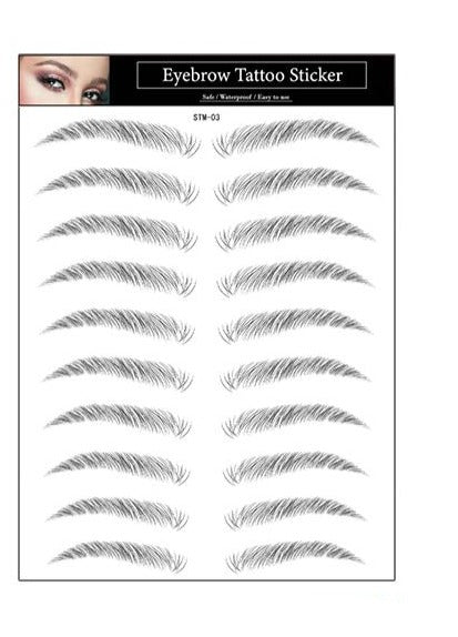 ÖgonbrynTatuering Eyebrow Tattoo 4D Black