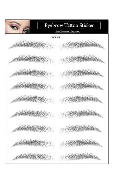 ÖgonbrynTatuering Eyebrow Tattoo 4D Black