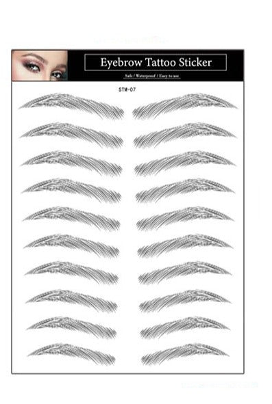 ÖgonbrynTatuering Eyebrow Tattoo 4D Black