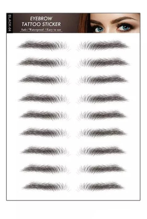 ÖgonbrynTatuering Eyebrow Tattoo 4D Black