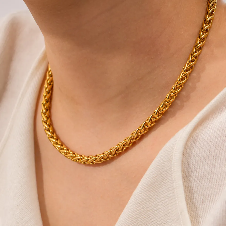 Twist Rope Chain Choker halsband