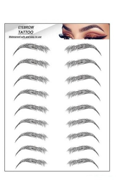 Ögonbryn Tatuering Eyebrow Tattoo 4D Svart